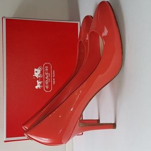 Coach Nala Patent Pumps Cerise Sz 8.5